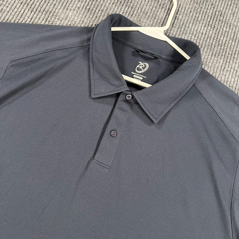 Zero Restriction Polo Shirt Mens 3XL Navy Blue Short Sleeve New York Casual